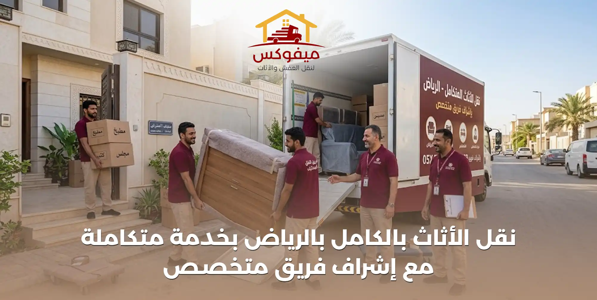 نقل الأثاث بالكامل بالرياض بخدمة متكاملة مع إشراف فريق متخصص | ميفوكس