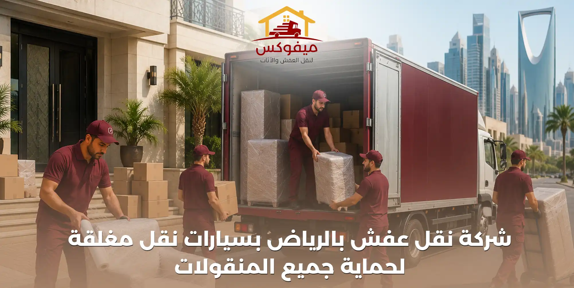 شركة نقل عفش بالرياض بسيارات نقل مغلقة لحماية جميع المنقولات | ميفوكس