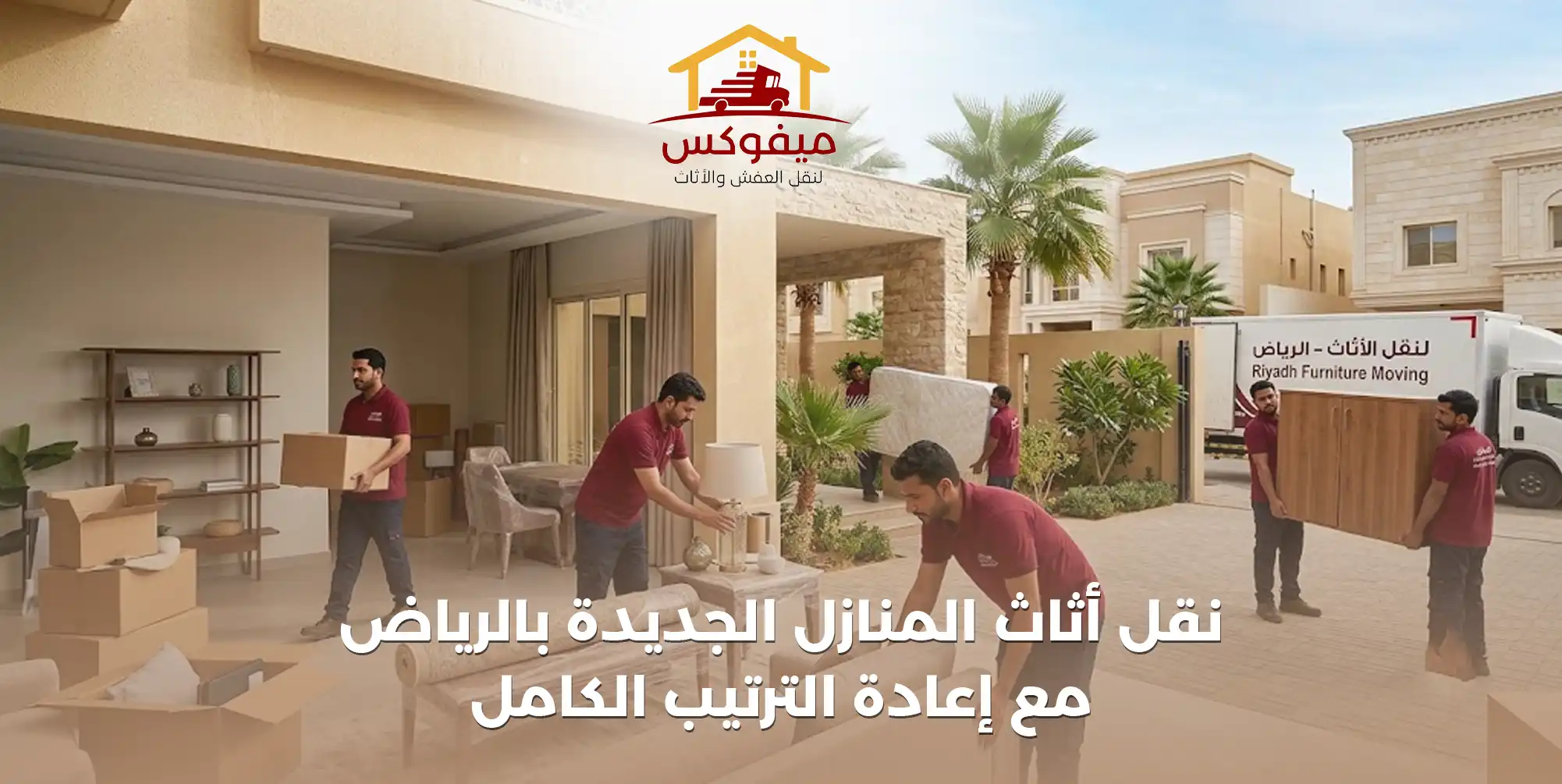 نقل أثاث المنازل الجديدة بالرياض مع إعادة الترتيب الكامل | ميفوكس