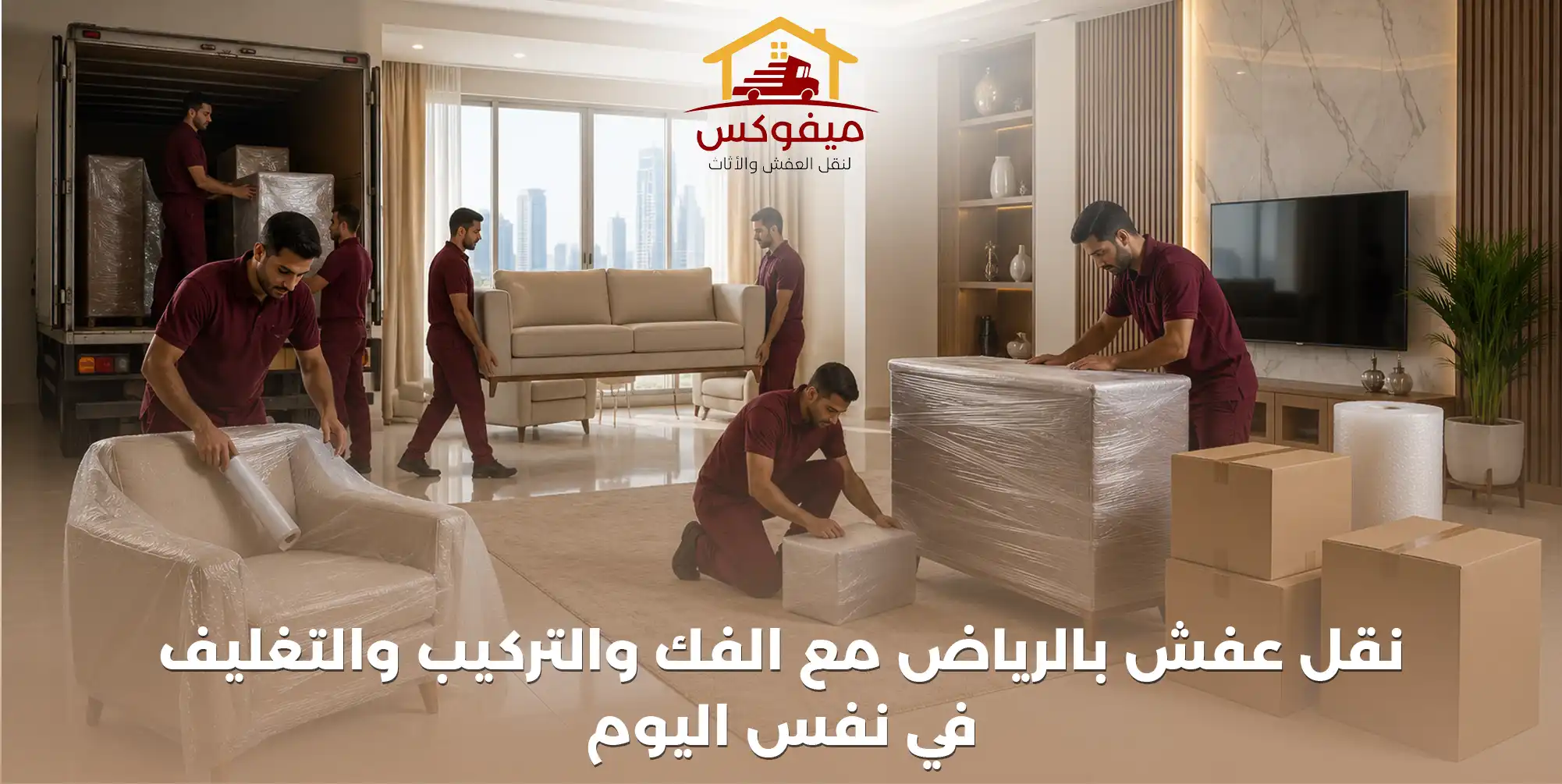 نقل عفش بالرياض مع الفك والتركيب والتغليف في نفس اليوم | شركة ميفوكس
